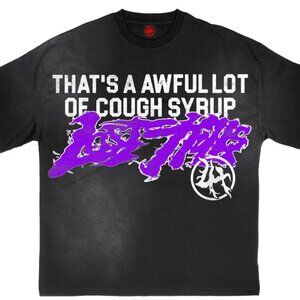 Lost Hills x Awful Lot Of Cough Syrup "Black Logo Tee"